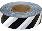 Black and white striped flagging tape