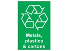 Metals recycling sign.