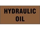 Hydraulic oil pipeline identification tape.