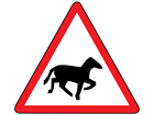 Wild horses or ponies sign