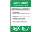 Conserve energy lighting pocket guide.