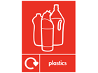 Plastics WRAP recycling signs