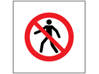 No unauthorised persons symbol safety sign.