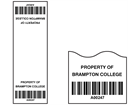 Scanmark cable wrap barcode label (black text), 75mm x 25mm