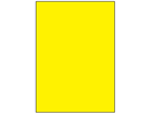 Yellow polyester laser labels, 297mm x 210mm
