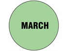 March inventory date label