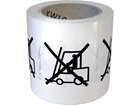 Use no forklifts packaging symbol label