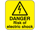 Danger risk of electric shock