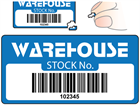 Scanmark destructible barcode label (logo / full design), 19mm x 38mm