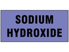 Sodium hydroxide pipeline identification tape.