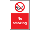 No smoking symbol and text floor marker