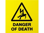 Danger of death label