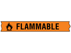 Flammable COSHH tape.