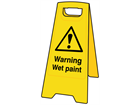 A-board, warning wet paint