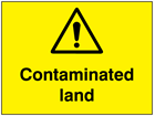 Contaminated land sign.