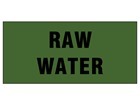 Raw water pipeline identification tape.