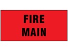 Fire main pipeline identification tape.