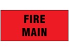 Fire main pipeline identification tape.