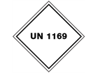 UN 1169 (Adhesive containing flammable liquid) label.