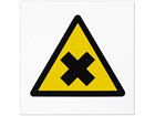 Caution harmful symbol safety sign.