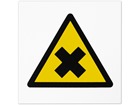 Caution harmful symbol safety sign.