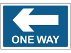 Site Sign - One way Left - Non-Reflective