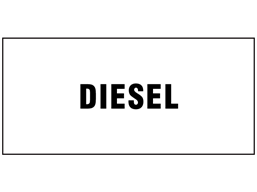 Diesel pipeline identification label