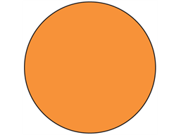 Orange inventory dot label