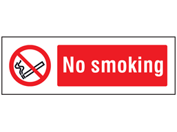 No smoking safety sign.