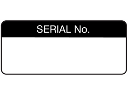 Serial number equipment label