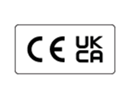 CE and UKCA symbol labels.