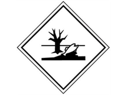 Marine pollutant, hazard diamond Sign