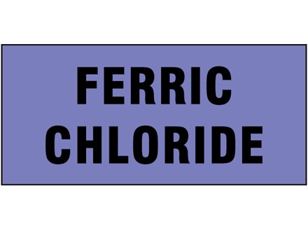 Ferric chloride pipeline identification tape.