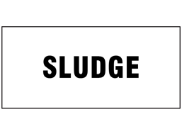 Sludge pipeline identification tape.