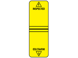 Inspected cable wrap label