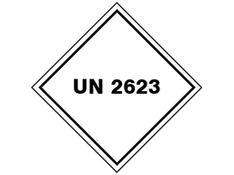 UN 2623 (Firelighters) label.