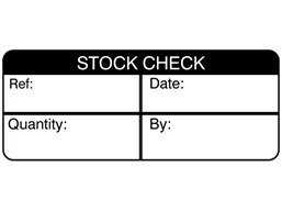 Stock check label