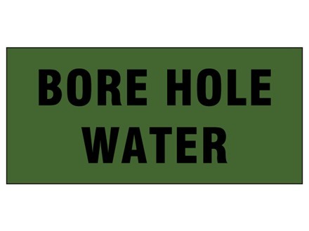 Bore hole water pipeline identification tape