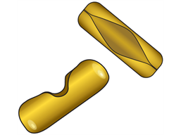 Brass connectors.