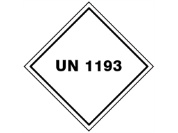 UN 1193 (Ethyl methyl ketone) label.