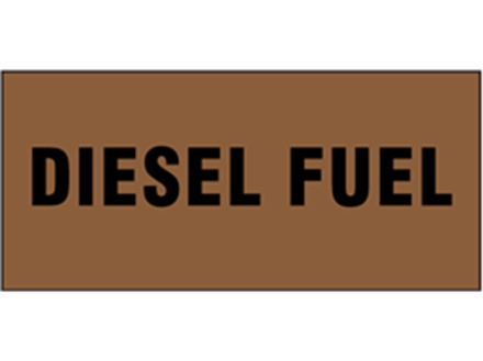 Diesel fuel pipeline identification tape.