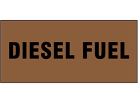 Diesel fuel pipeline identification tape.