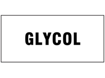 Glycol pipeline identification tape.