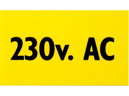 Danger 230 v AC