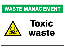 Toxic waste sign.