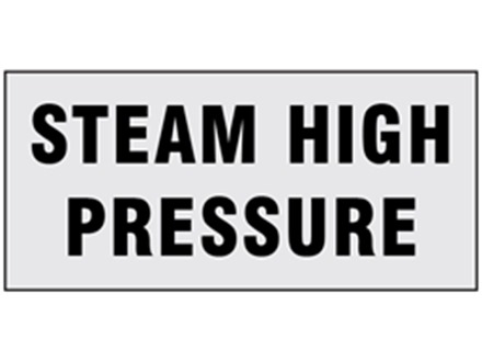 Steam high pressure pipeline identification tape.