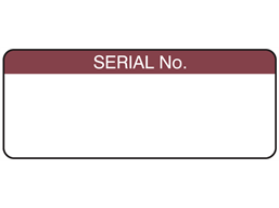 Serial number label