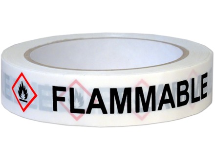 Flammable GHS tape.