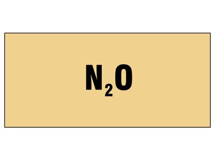 N20 pipeline identification tape.