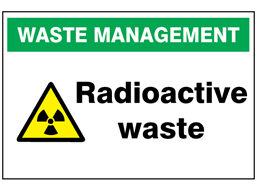 Radioactive waste sign.